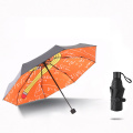 Black UV Pencil Pattern Outdoor Travel Umbrella with Custom Printed